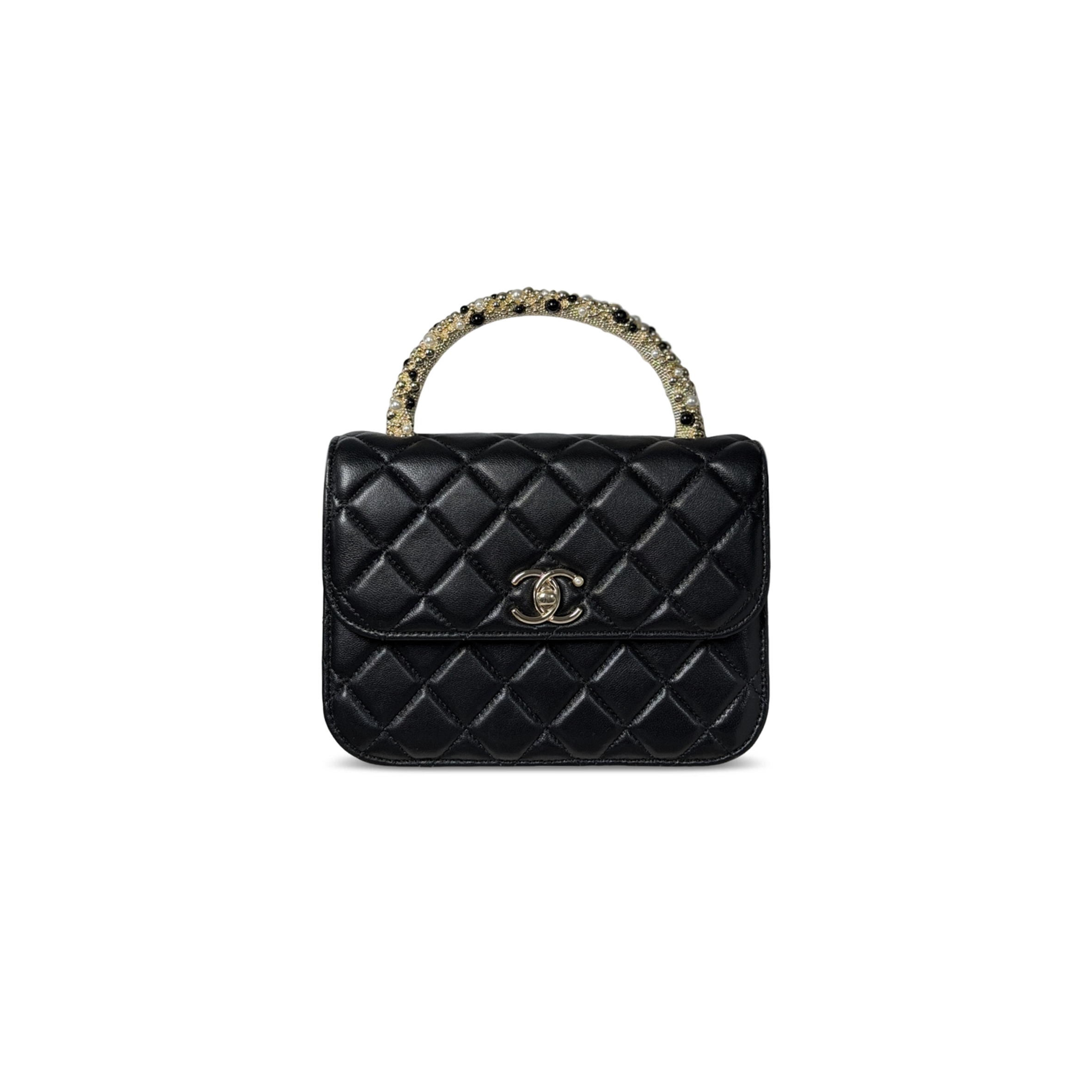 CHANEL CLUTCH WITH CHAIN (17.5*14*5.5cm)